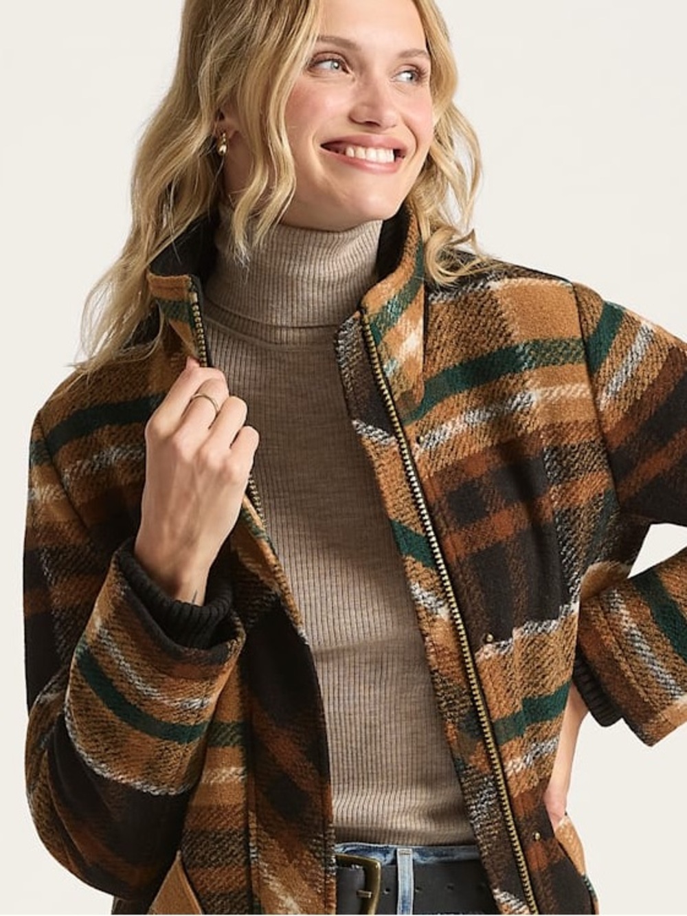 Vintage Wool Plaid Jacket